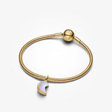 Pandora Sparkling Crescent Moon Dangle Charm