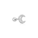 Ania Haie Crescent Moon Barbell Single Earring