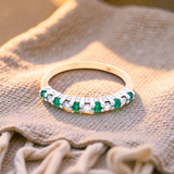 Emerald & Diamond Dress Ring