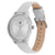 Tommy Hilfiger Light Grey Leather Silver Sunray Dial Women's Watch