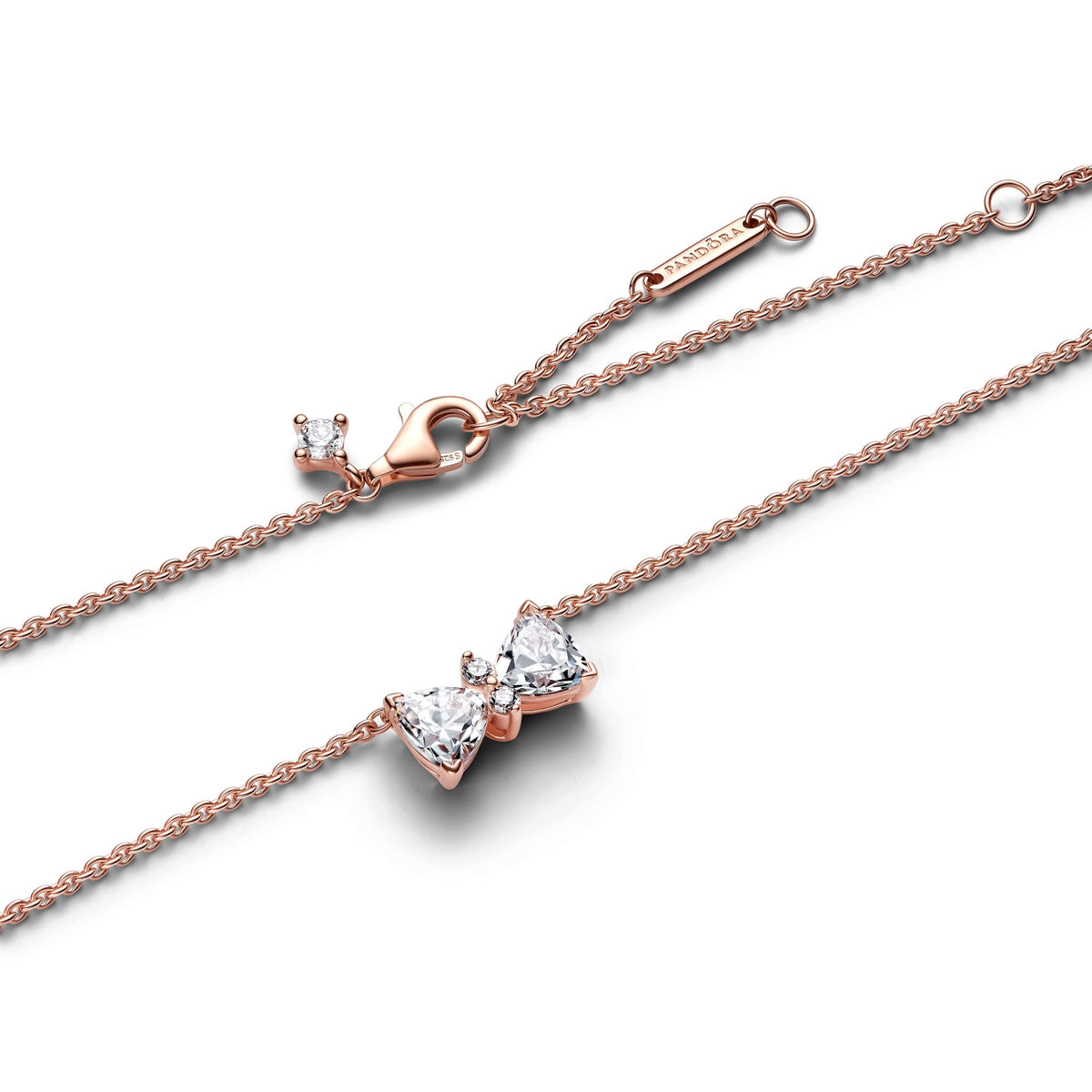 Pandora Sparkling Bow Necklace