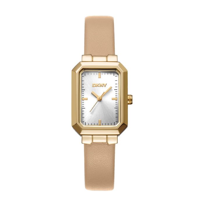 DKNY Everyday Women's Silver Dial Leather Strap Watch