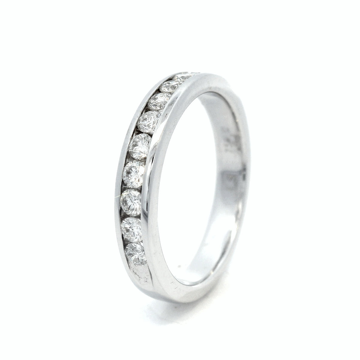 18CT W/G CHANNEL DI ET RI =.50PT SZ O