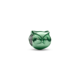 Pandora Green Owl Mini Charm
