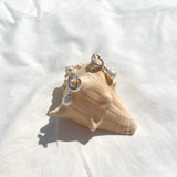 IKECHO Iris Freshwater Pearl Huggie Earrings