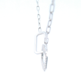 Double Claw Set Rectangle Feature With Paperclip Chain