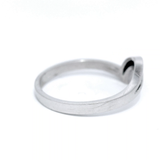 9 Carat White Gold Shaped Channel Set Wedder