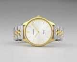 OOZOO Vintage Series Stainless Steel Bracelet Silver-Gold with Gold Watch