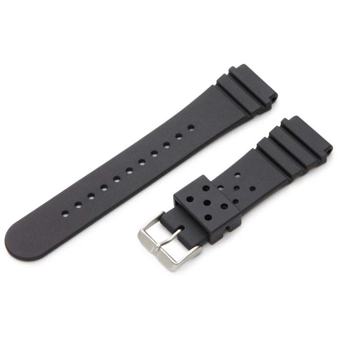 Hadley-Roma 22mm 'Men's' Polyurethane Watch Strap