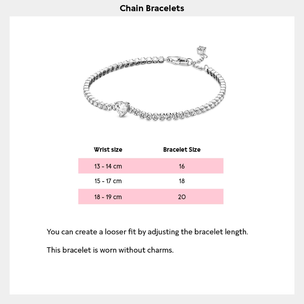 Pandora Sparkling Heart Tennis Bracelet