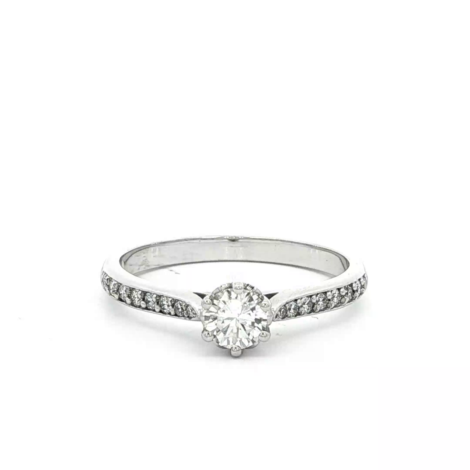 Multi Set Diamond in White Gold Ring