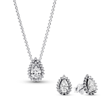 Pear Cut Necklace & Earring Set