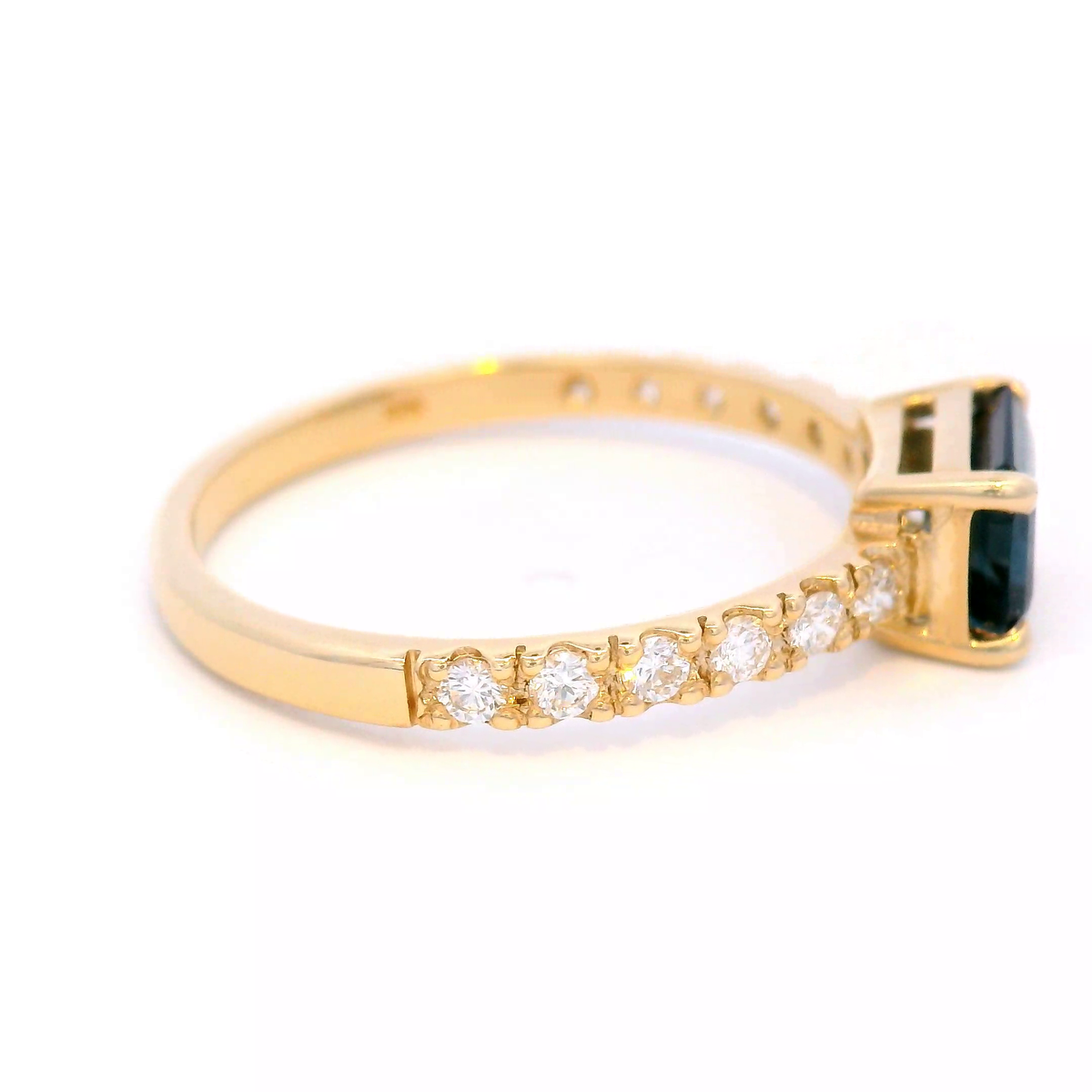 Emerald Cut, London Blue Topaz Dress Ring