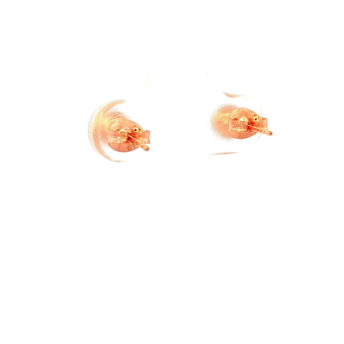 Rose Gold Round Ball Stud Earrings 5mm