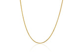 Solid Magic Wheat Chain in Yellow Gold