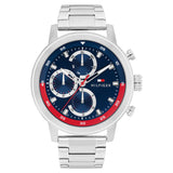 Tommy Hilfiger Stainless Steel Blue Dial Multi-function Men's Watch