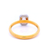 Diamond Radiant Engagement Ring in 18ct Yellow Gold