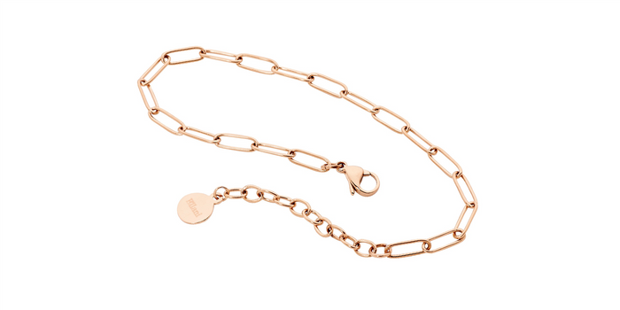 Ellani Stainless Steel Paperclip Bracelet