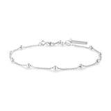 #4A CHIC SIL BEADED CHAIN B/L 16.5+2cm