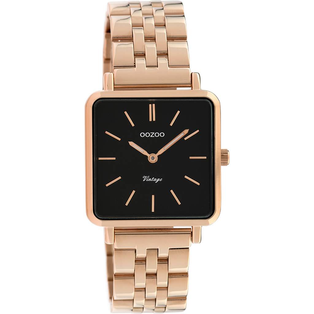 OOZOO Timepieces Vintage Rose Gold Stainless Steel Bracelet C9959