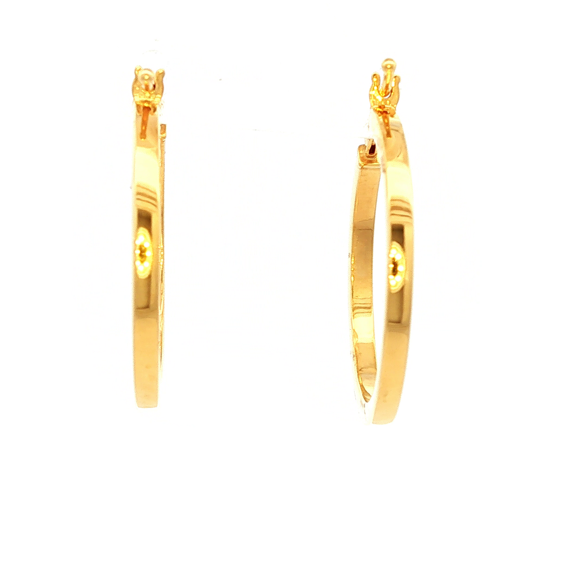 9ct Yellow Gold Hoop Earrings