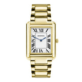 Sekonda Mens Gold Guilloche Dial Watch Stainless Steel Bracelet 28mm