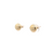 Button Stud Earring in Yellow Gold