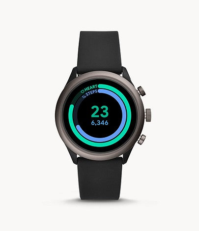Fossil Sport Black Silicone Smartwatch
