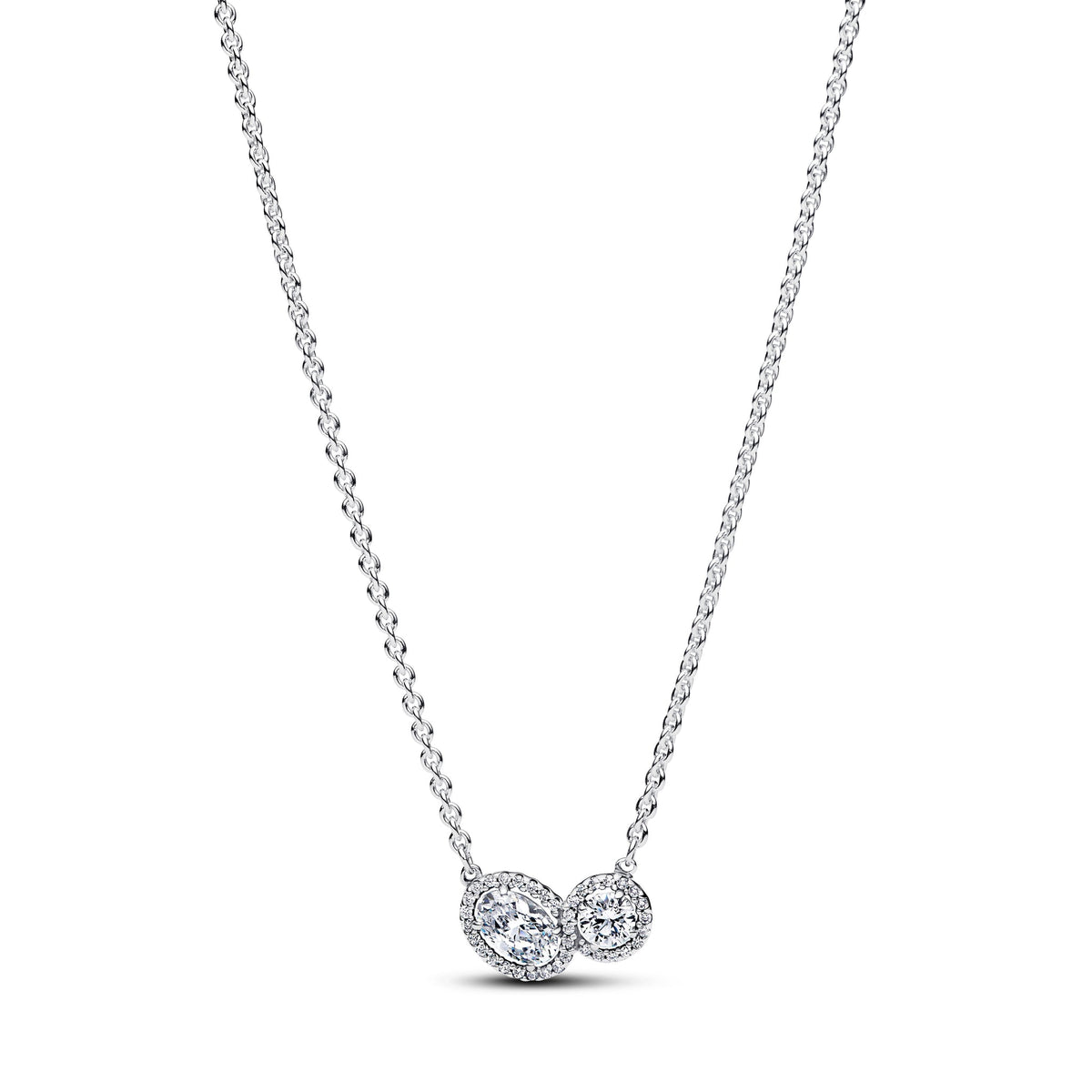 Pandora Embracing Halo Necklace