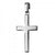 Flat Plain Cross in Fine Silver (999)