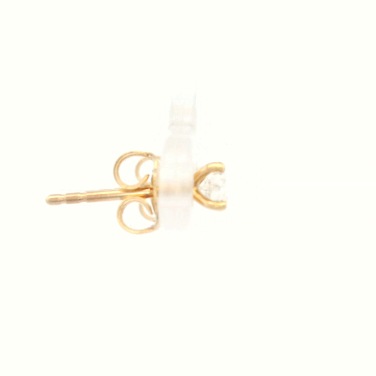 18ct YG 4 Claw Studs - 2=.40ct Round GH P1