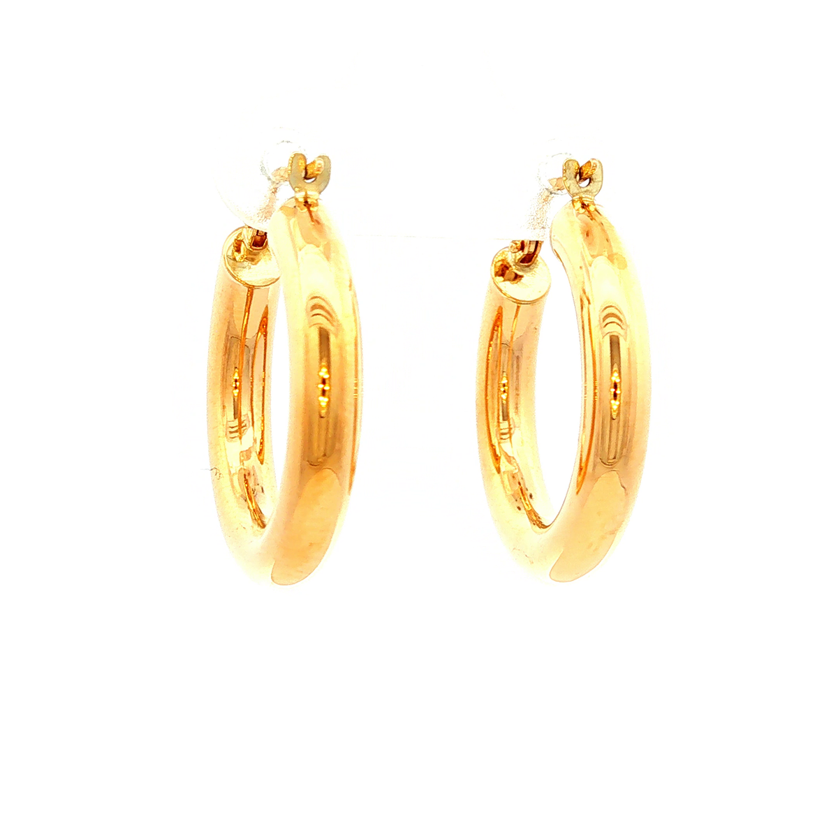 Classic Yellow Gold Hoop Earrings