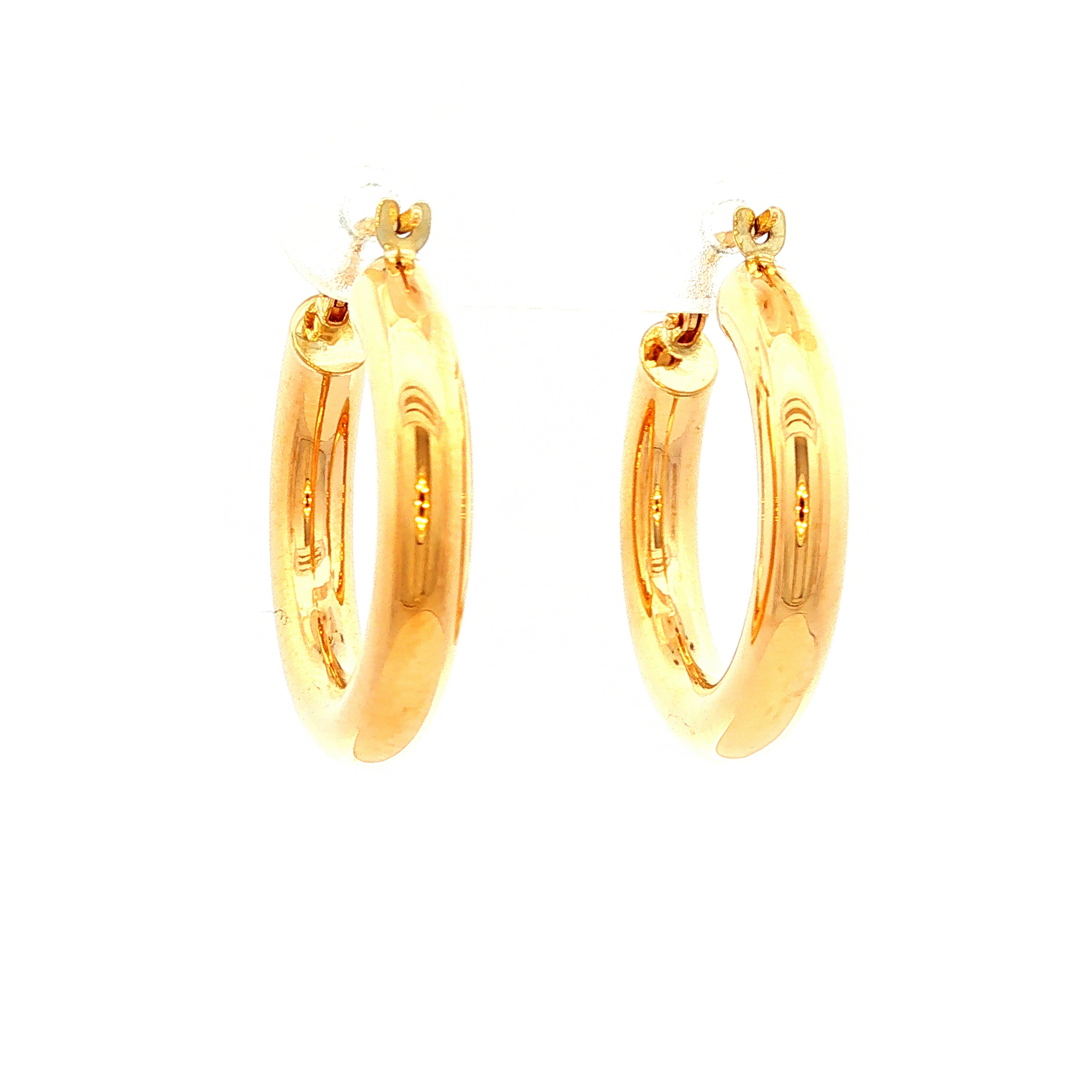 Classic Yellow Gold Hoop Earrings