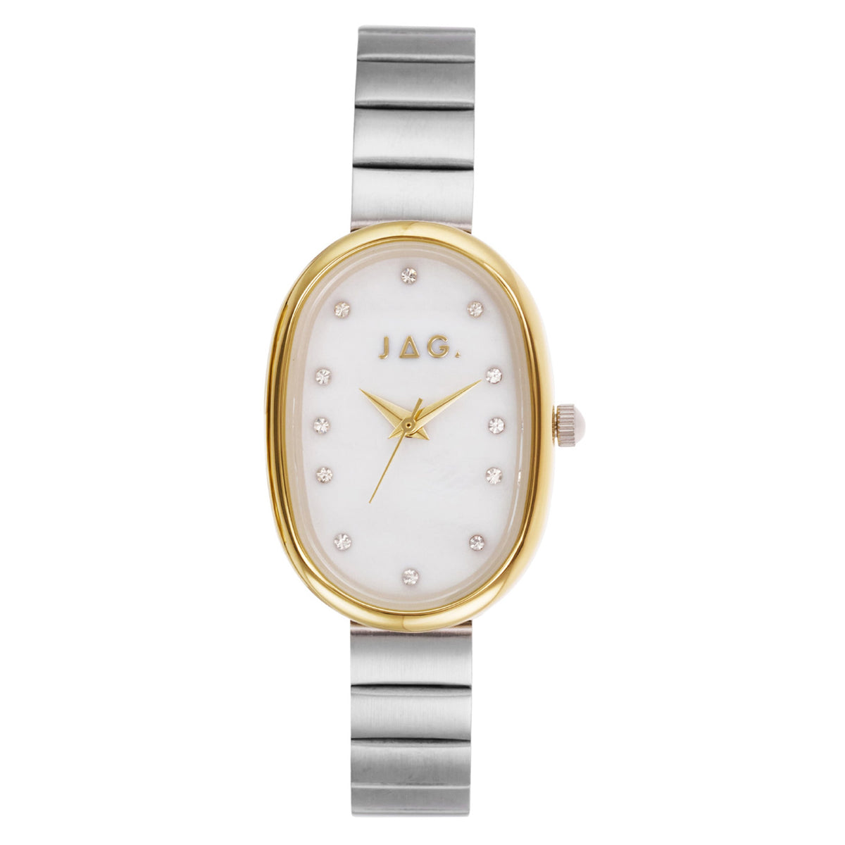 JAG Lorne Stainless Steel Two-Tone Oval Dial Watch