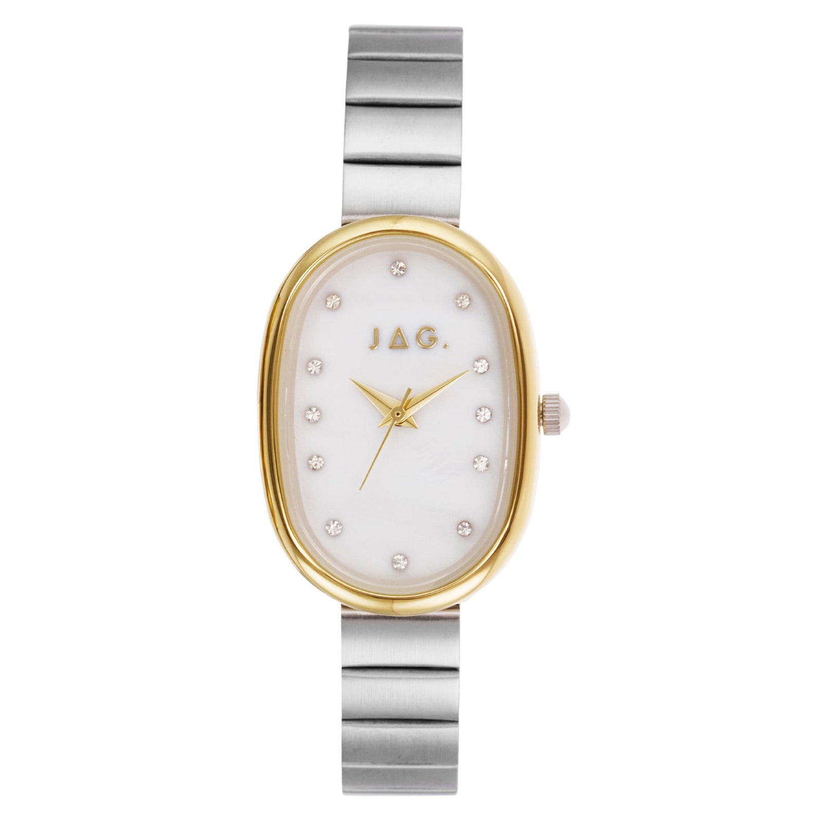 JAG Lorne Stainless Steel Two-Tone Oval Dial Watch