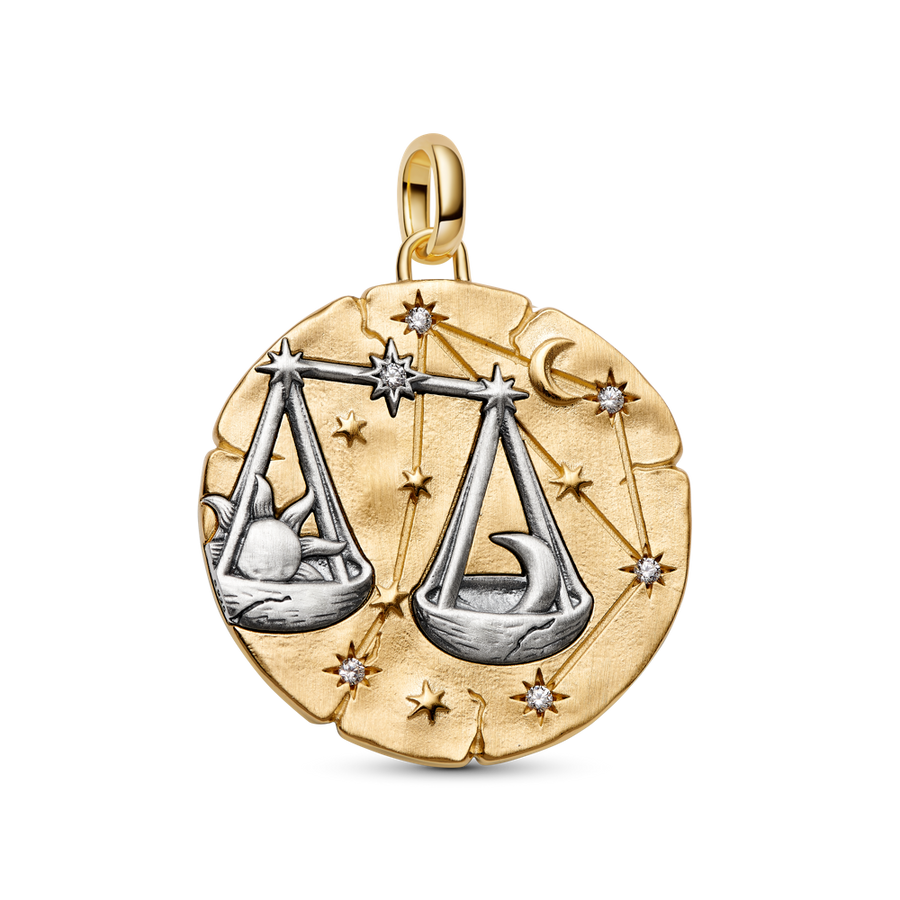 Pandora Libra Zodiac Oversized Medallion Charm