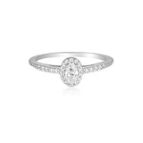 Georgini Aurora Glow Ring Silver Size 9