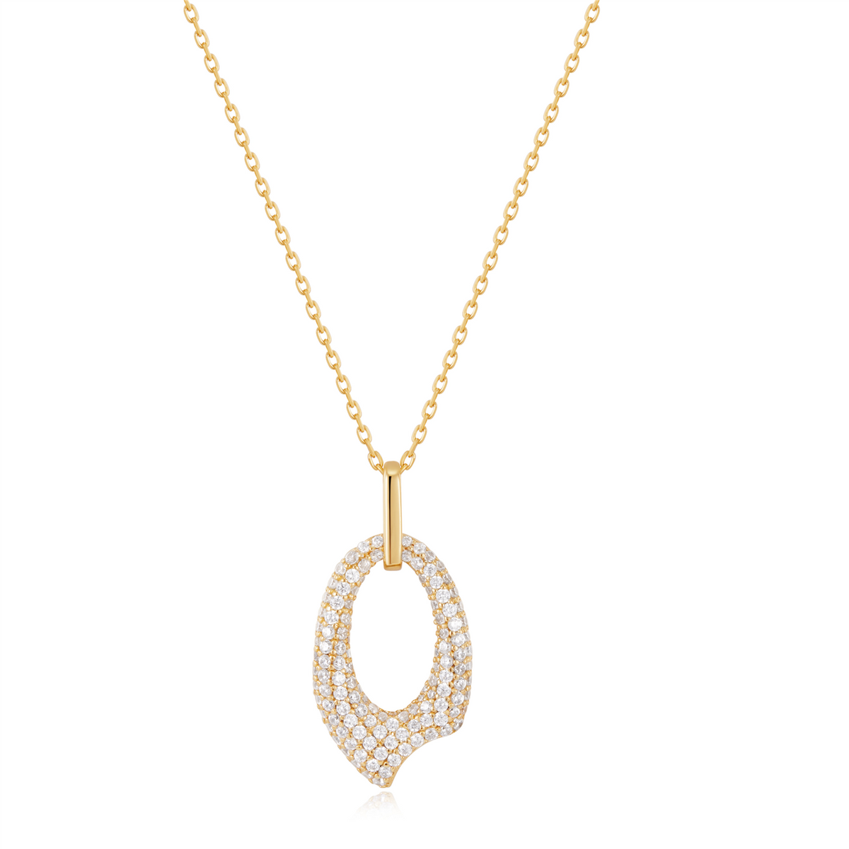 Ania Haie Pave Arrow Pendant