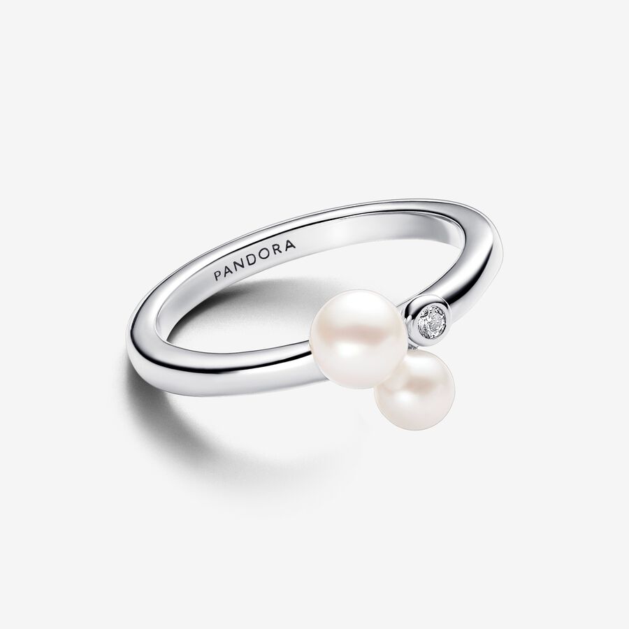 Pandora Duo Treated Freshwater Cultured Pearls Ring