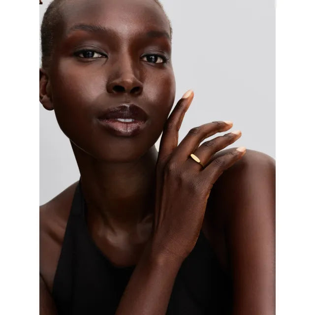 Engravable sterling silver ring