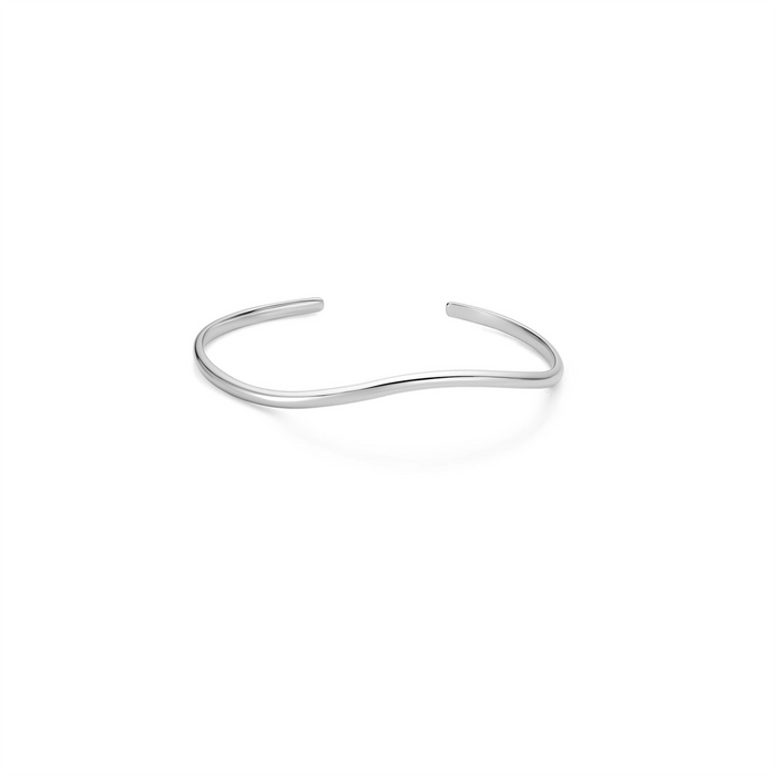Ania Haie Silver Wave Cuff Bracelet