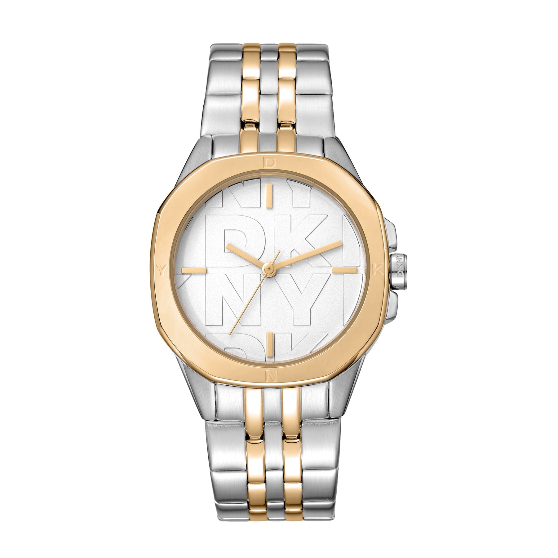 DKNY Logo Women's Silver Dial Stainless Steel Watch