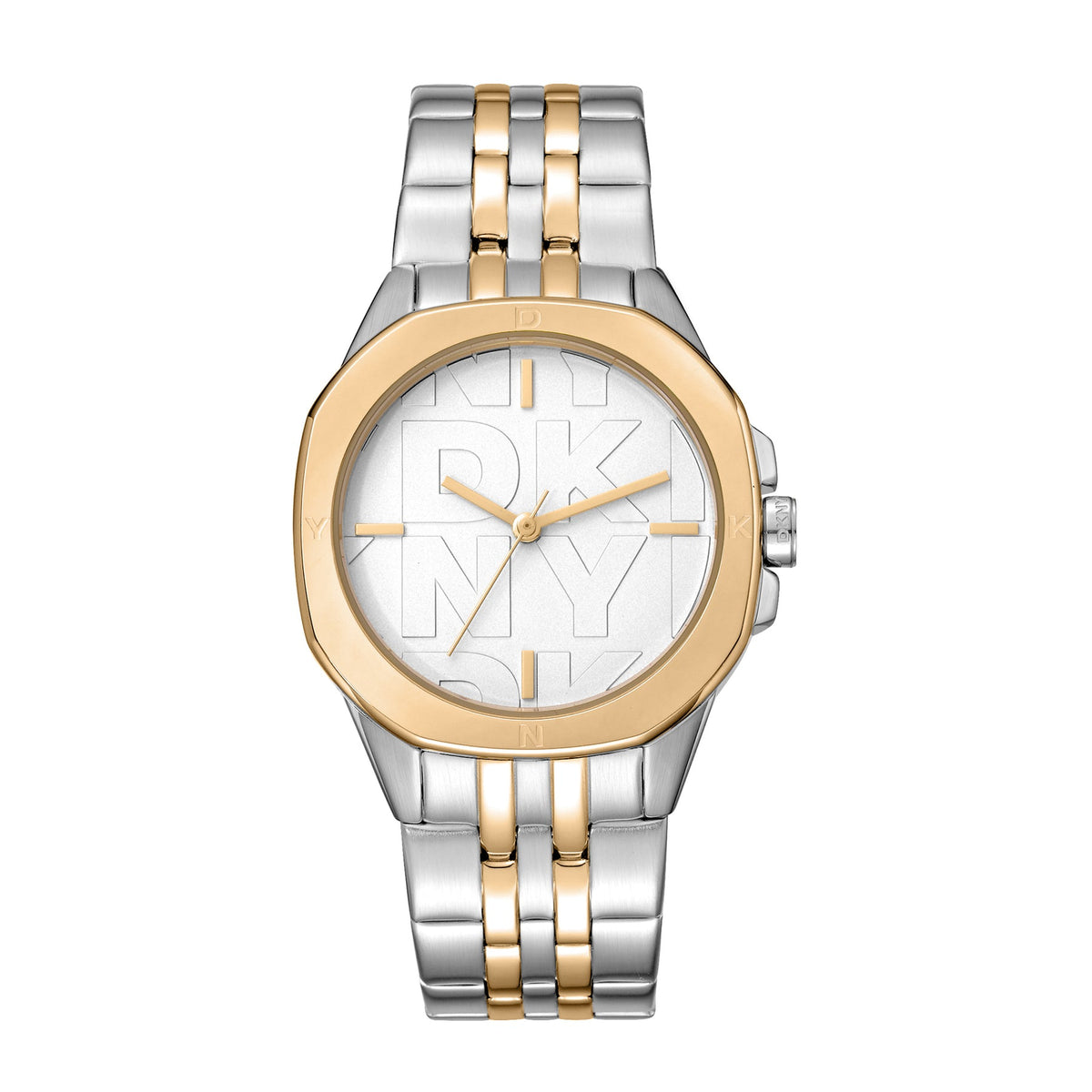 DKNY Logo Women's Silver Dial Stainless Steel Watch