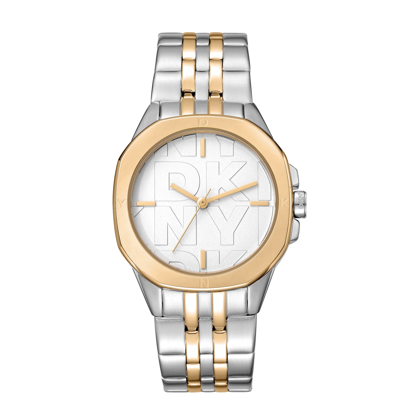 DKNY Logo Women's Silver Dial Stainless Steel Watch