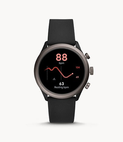 Fossil Sport Black Silicone Smartwatch