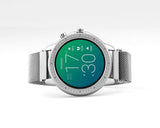 OOZOO Men's Silver Mesh Strap Smartwatch