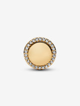 Pandora Engravable Sparkling Button Charm