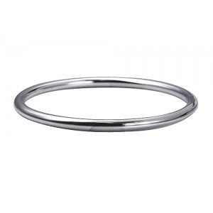 Sterling Silver Round Golf Bangle 60mm