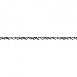 Sterling Silver Rhodium Plated Cable Chain