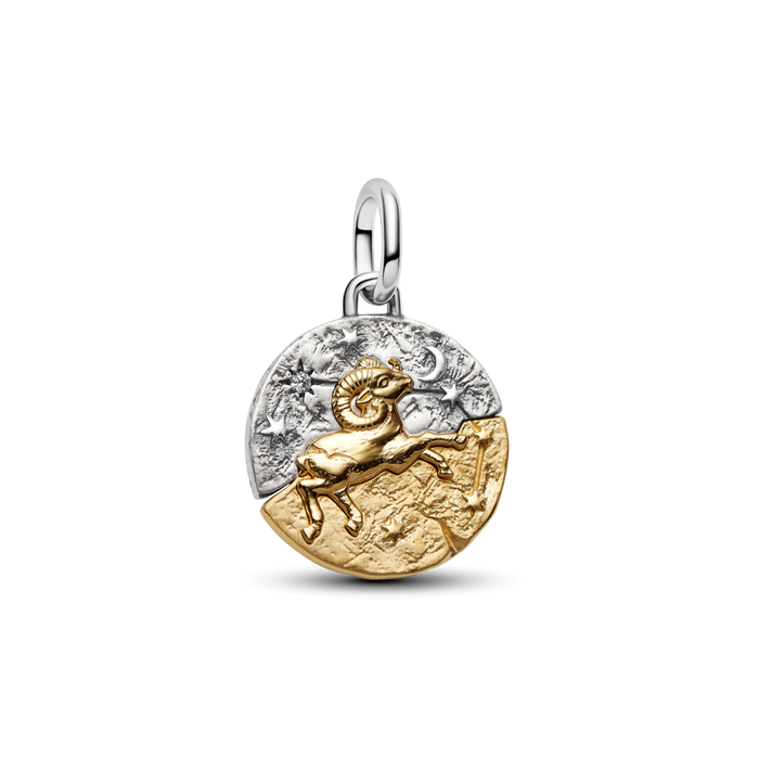 Pandora Aries Zodiac Medallion Charm